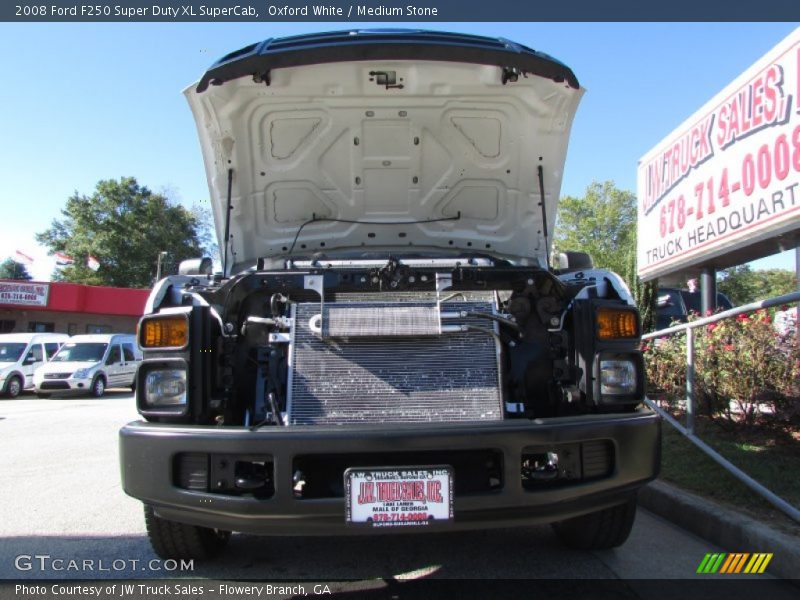 Oxford White / Medium Stone 2008 Ford F250 Super Duty XL SuperCab