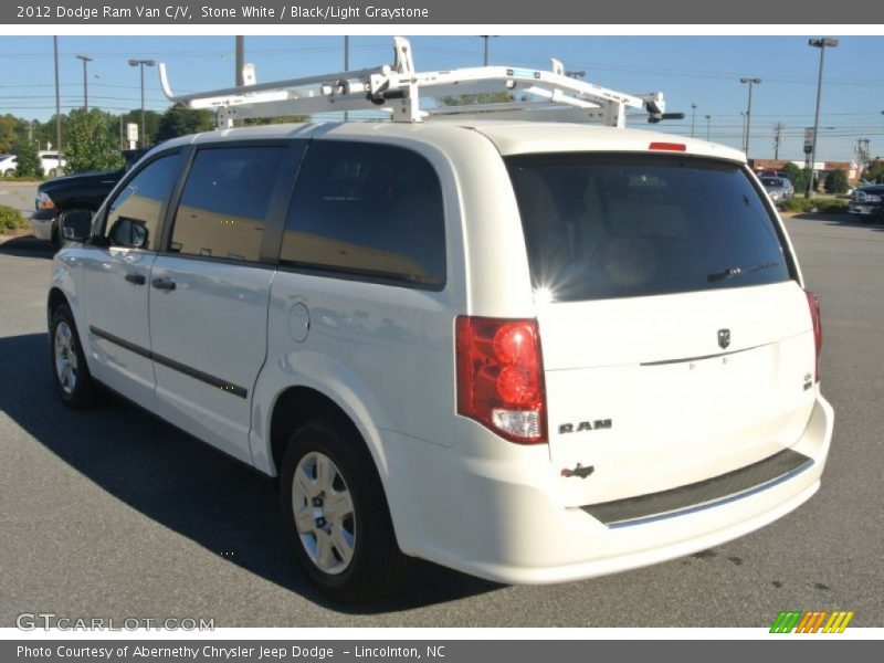 Stone White / Black/Light Graystone 2012 Dodge Ram Van C/V