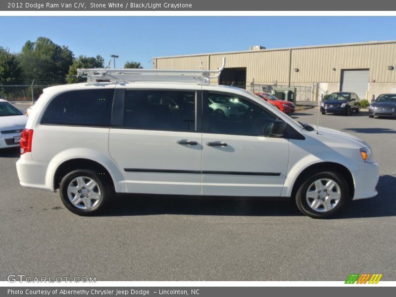 Stone White / Black/Light Graystone 2012 Dodge Ram Van C/V