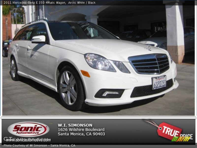 Arctic White / Black 2011 Mercedes-Benz E 350 4Matic Wagon