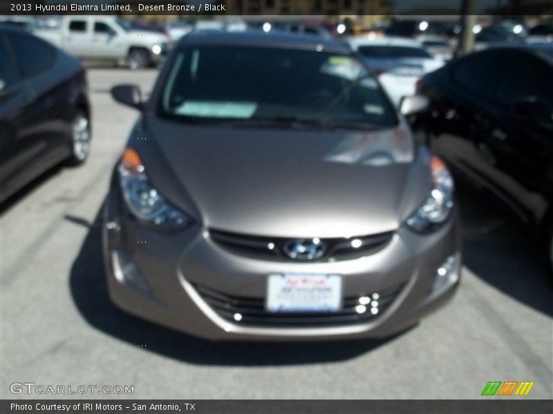 Desert Bronze / Black 2013 Hyundai Elantra Limited