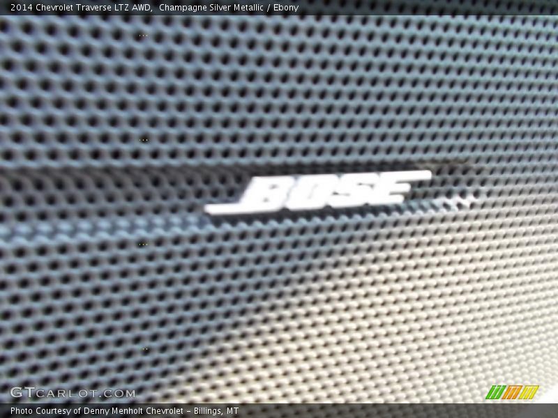 Champagne Silver Metallic / Ebony 2014 Chevrolet Traverse LTZ AWD