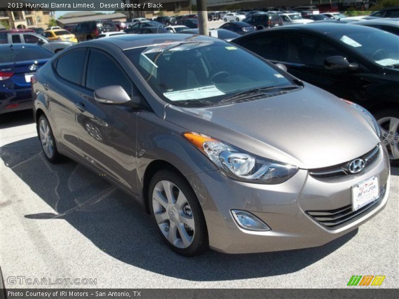 Desert Bronze / Black 2013 Hyundai Elantra Limited