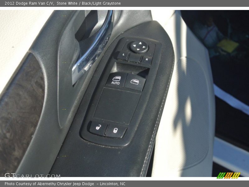 Stone White / Black/Light Graystone 2012 Dodge Ram Van C/V
