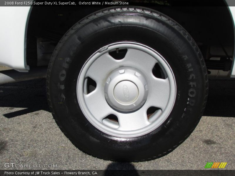 Oxford White / Medium Stone 2008 Ford F250 Super Duty XL SuperCab
