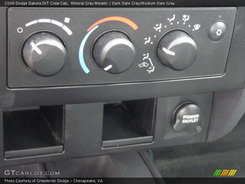 Mineral Gray Metallic / Dark Slate Gray/Medium Slate Gray 2008 Dodge Dakota SXT Crew Cab