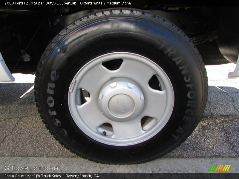 Oxford White / Medium Stone 2008 Ford F250 Super Duty XL SuperCab