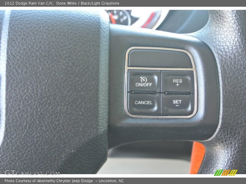 Stone White / Black/Light Graystone 2012 Dodge Ram Van C/V