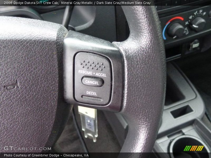Mineral Gray Metallic / Dark Slate Gray/Medium Slate Gray 2008 Dodge Dakota SXT Crew Cab