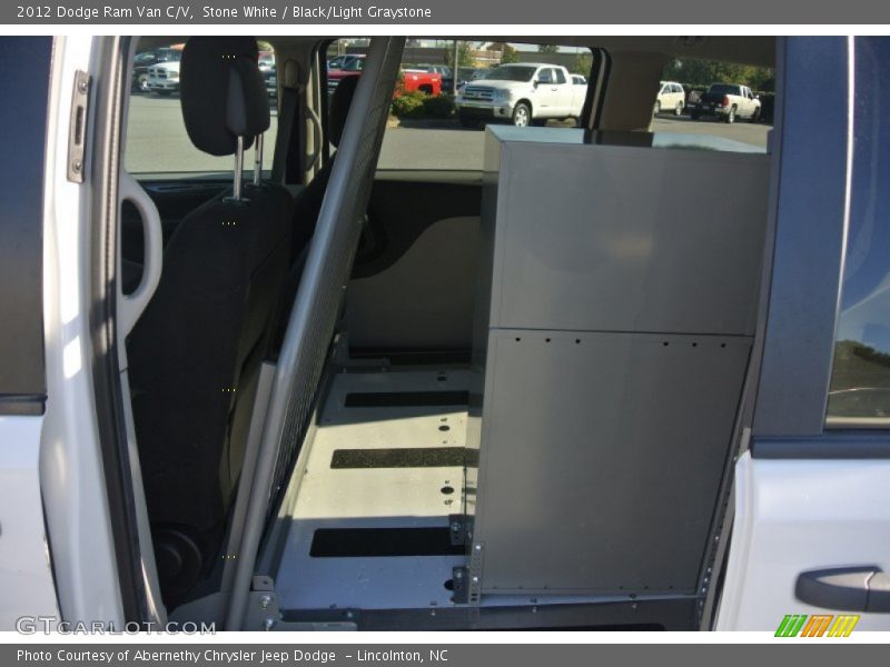 Stone White / Black/Light Graystone 2012 Dodge Ram Van C/V