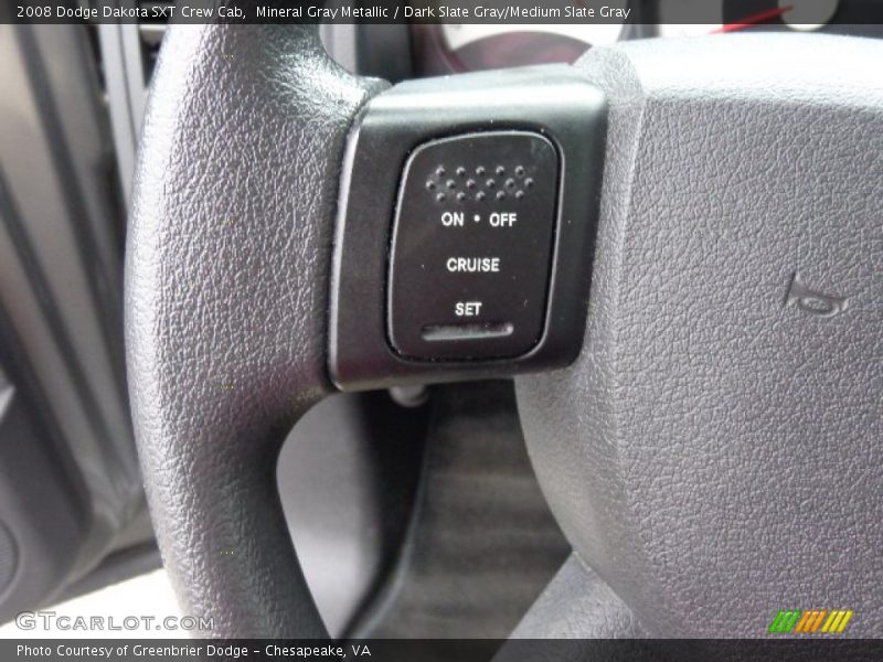 Mineral Gray Metallic / Dark Slate Gray/Medium Slate Gray 2008 Dodge Dakota SXT Crew Cab