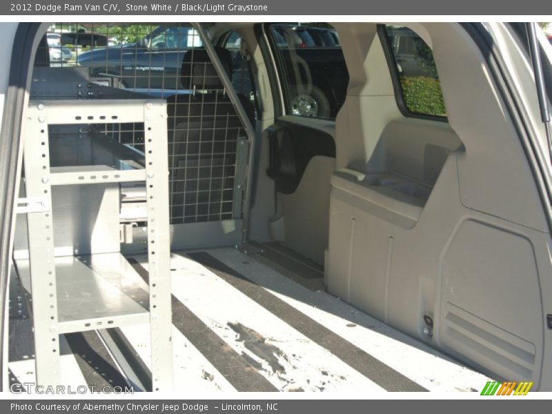 Stone White / Black/Light Graystone 2012 Dodge Ram Van C/V