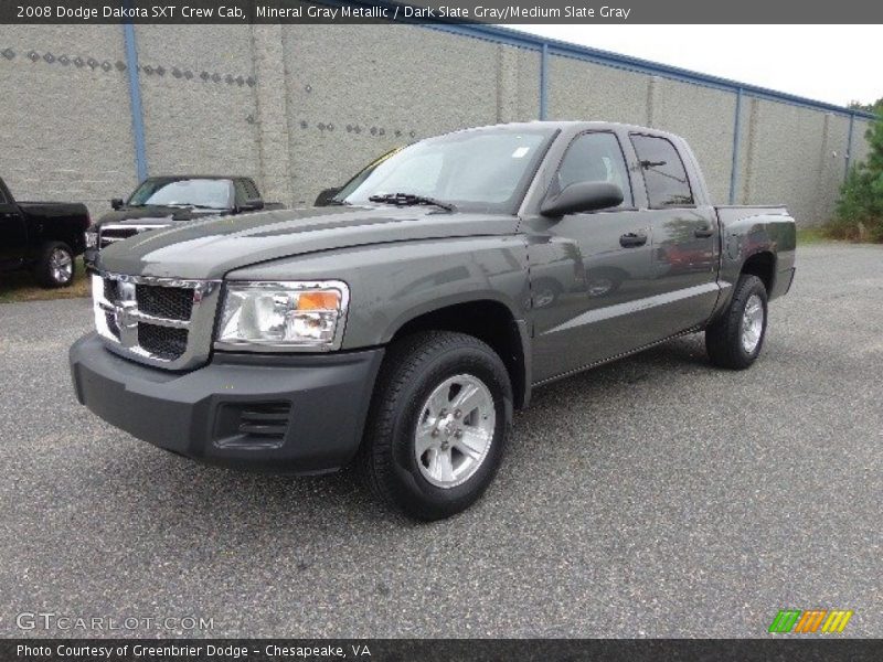 Mineral Gray Metallic / Dark Slate Gray/Medium Slate Gray 2008 Dodge Dakota SXT Crew Cab