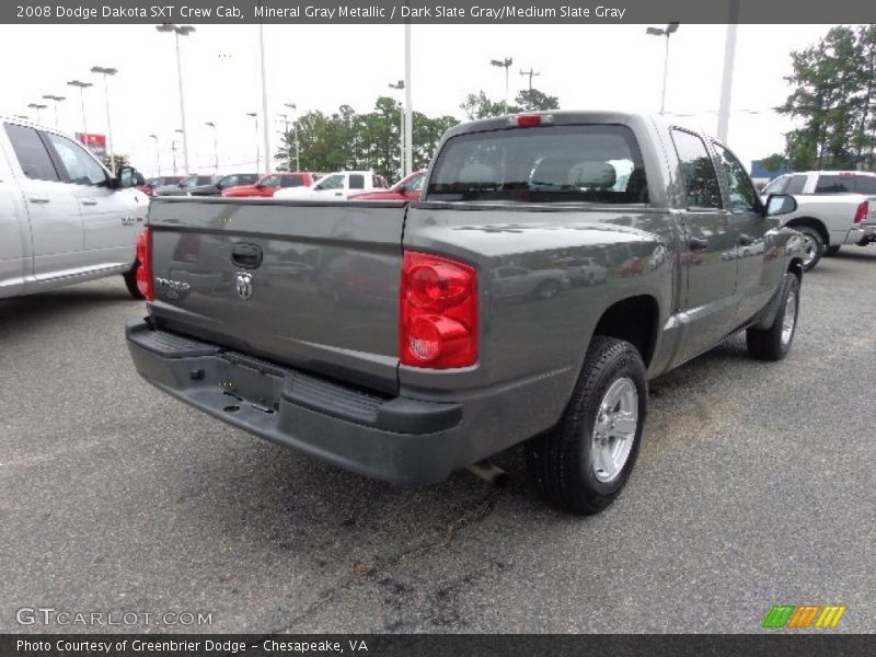 Mineral Gray Metallic / Dark Slate Gray/Medium Slate Gray 2008 Dodge Dakota SXT Crew Cab