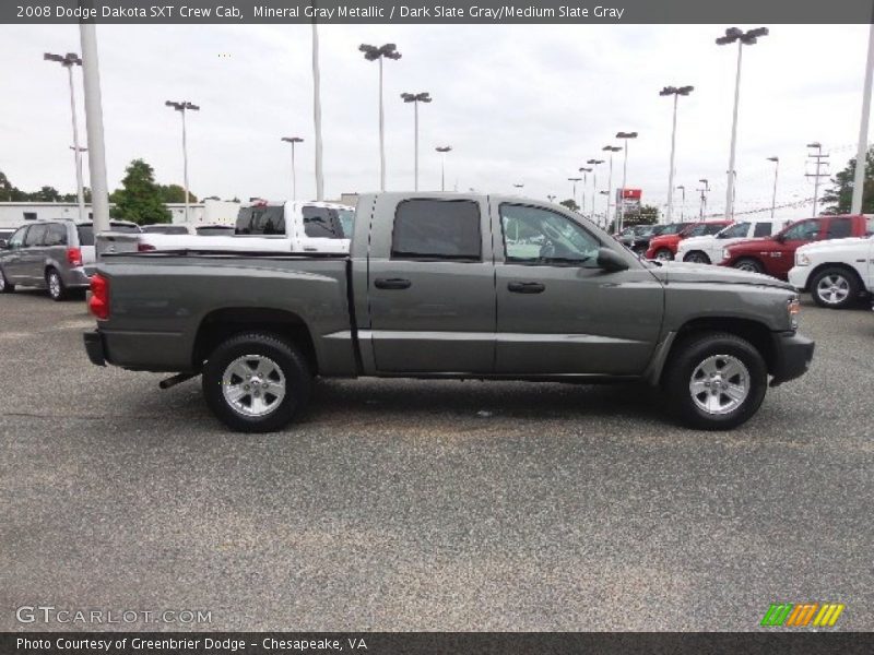 Mineral Gray Metallic / Dark Slate Gray/Medium Slate Gray 2008 Dodge Dakota SXT Crew Cab