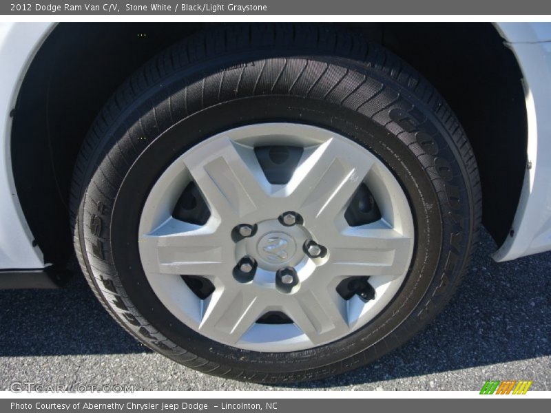 Stone White / Black/Light Graystone 2012 Dodge Ram Van C/V