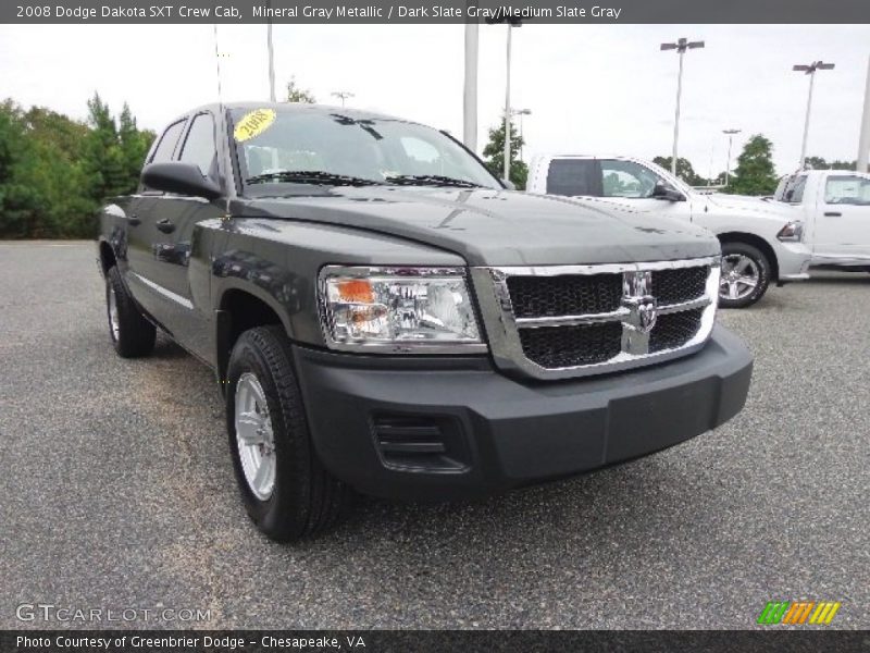 Mineral Gray Metallic / Dark Slate Gray/Medium Slate Gray 2008 Dodge Dakota SXT Crew Cab