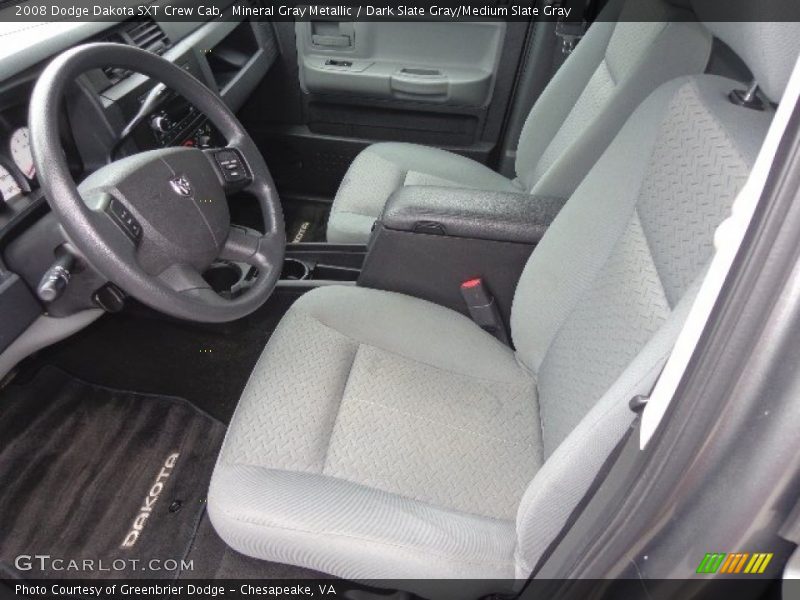 Mineral Gray Metallic / Dark Slate Gray/Medium Slate Gray 2008 Dodge Dakota SXT Crew Cab