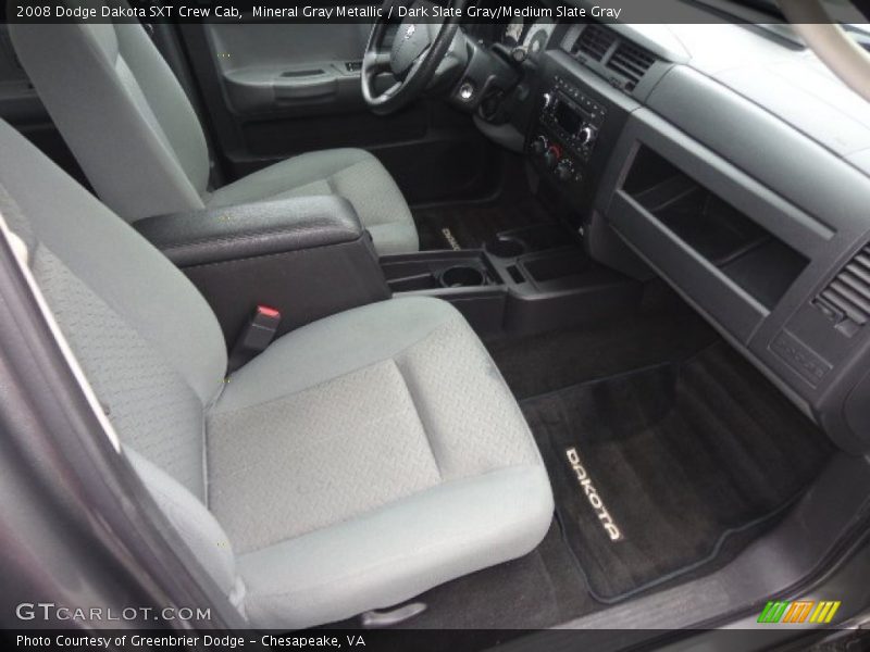 Mineral Gray Metallic / Dark Slate Gray/Medium Slate Gray 2008 Dodge Dakota SXT Crew Cab