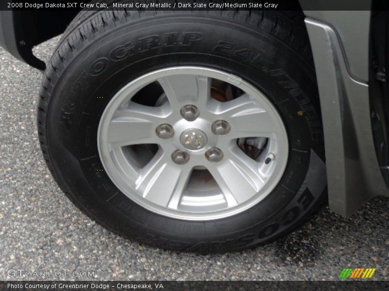 Mineral Gray Metallic / Dark Slate Gray/Medium Slate Gray 2008 Dodge Dakota SXT Crew Cab