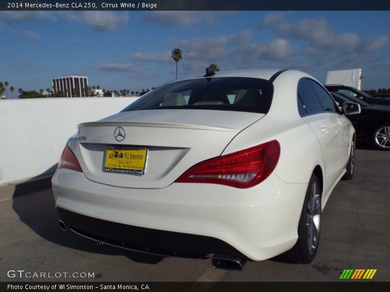 Cirrus White / Beige 2014 Mercedes-Benz CLA 250