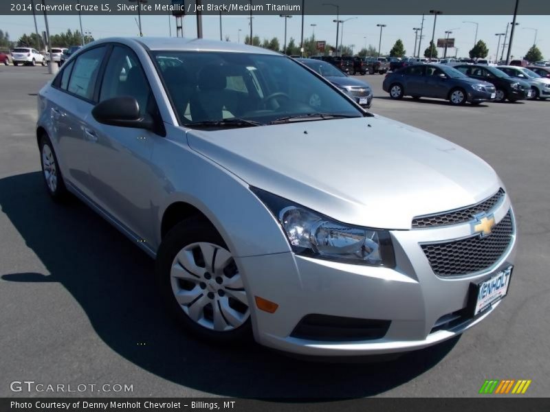 Silver Ice Metallic / Jet Black/Medium Titanium 2014 Chevrolet Cruze LS