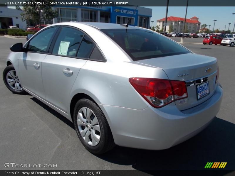 Silver Ice Metallic / Jet Black/Medium Titanium 2014 Chevrolet Cruze LS