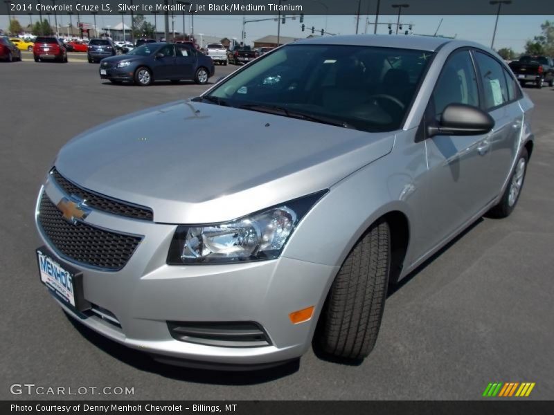Silver Ice Metallic / Jet Black/Medium Titanium 2014 Chevrolet Cruze LS