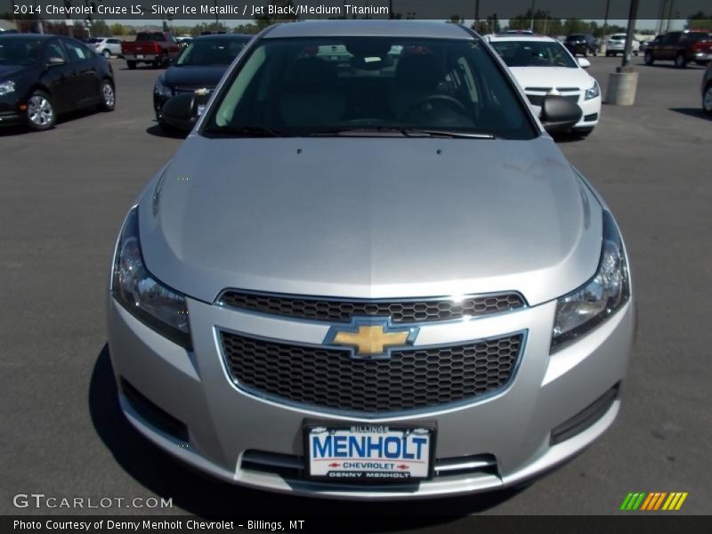 Silver Ice Metallic / Jet Black/Medium Titanium 2014 Chevrolet Cruze LS