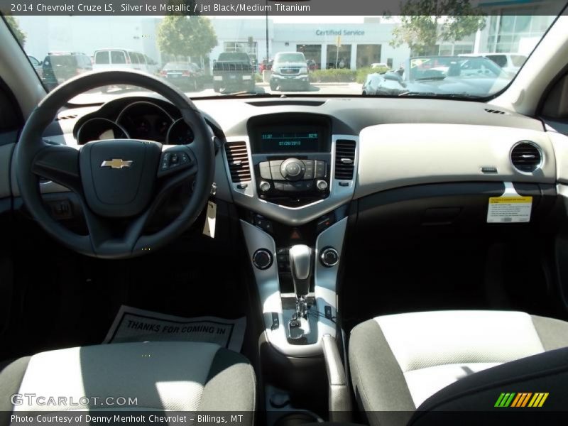 Silver Ice Metallic / Jet Black/Medium Titanium 2014 Chevrolet Cruze LS