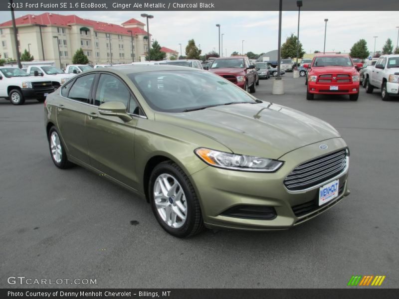 Ginger Ale Metallic / Charcoal Black 2013 Ford Fusion SE 1.6 EcoBoost