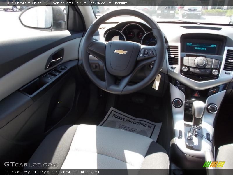 Silver Ice Metallic / Jet Black/Medium Titanium 2014 Chevrolet Cruze LS