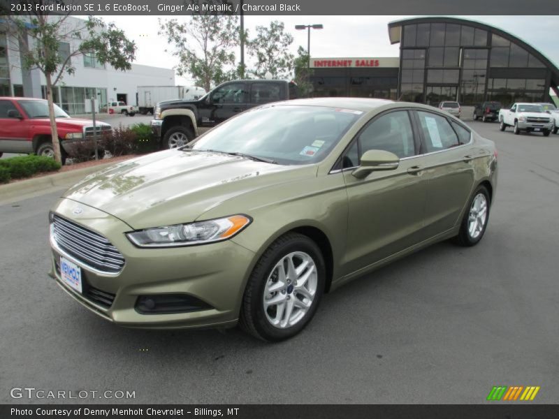 Ginger Ale Metallic / Charcoal Black 2013 Ford Fusion SE 1.6 EcoBoost