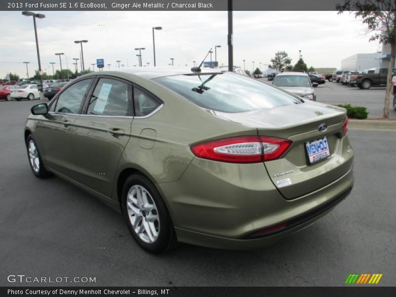 Ginger Ale Metallic / Charcoal Black 2013 Ford Fusion SE 1.6 EcoBoost