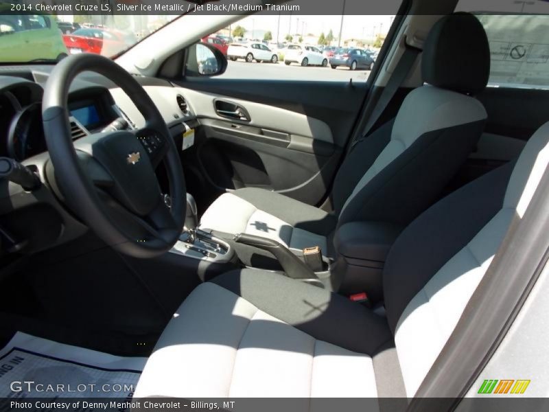 Silver Ice Metallic / Jet Black/Medium Titanium 2014 Chevrolet Cruze LS