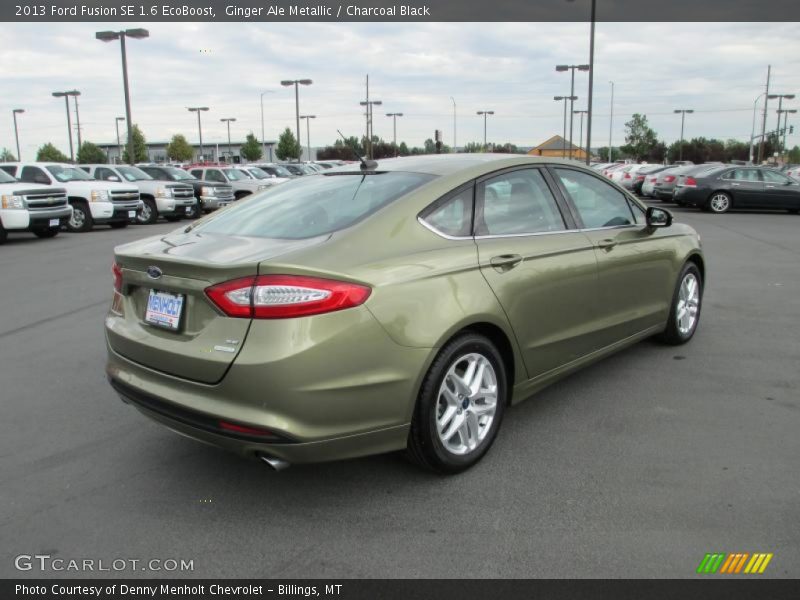 Ginger Ale Metallic / Charcoal Black 2013 Ford Fusion SE 1.6 EcoBoost