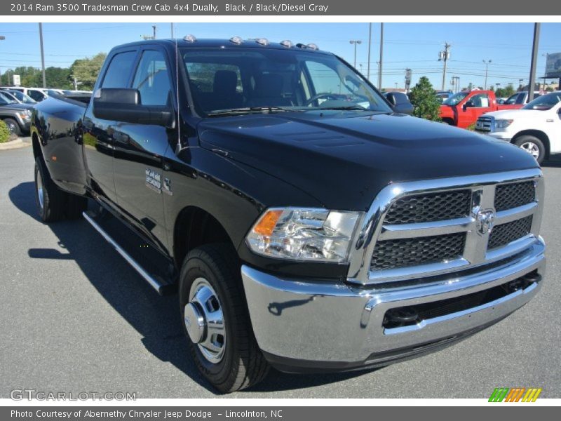 Front 3/4 View of 2014 3500 Tradesman Crew Cab 4x4 Dually