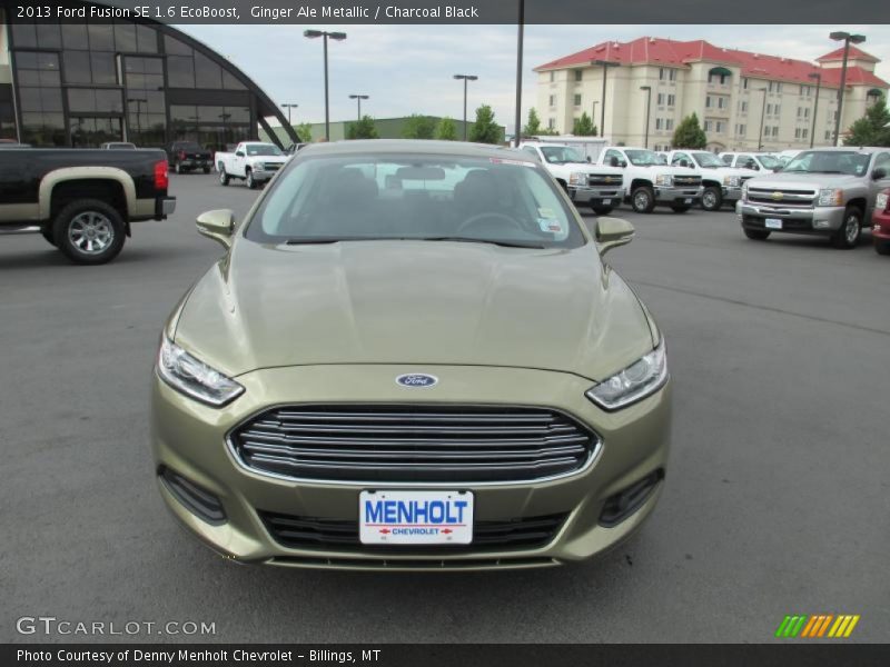 Ginger Ale Metallic / Charcoal Black 2013 Ford Fusion SE 1.6 EcoBoost