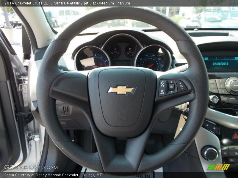 Silver Ice Metallic / Jet Black/Medium Titanium 2014 Chevrolet Cruze LS