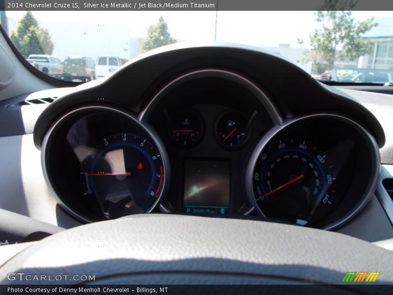 Silver Ice Metallic / Jet Black/Medium Titanium 2014 Chevrolet Cruze LS