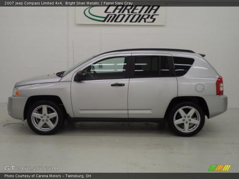 Bright Silver Metallic / Pastel Slate Gray 2007 Jeep Compass Limited 4x4