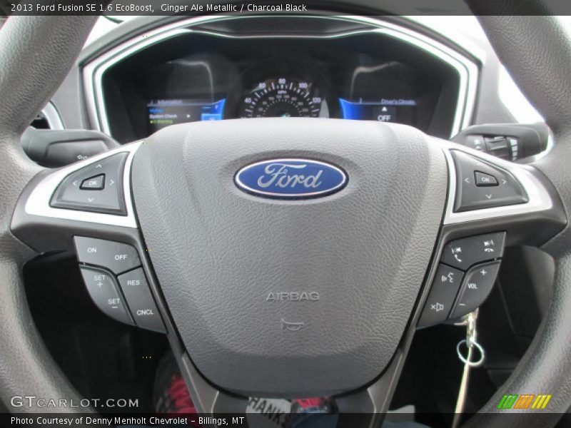 Ginger Ale Metallic / Charcoal Black 2013 Ford Fusion SE 1.6 EcoBoost