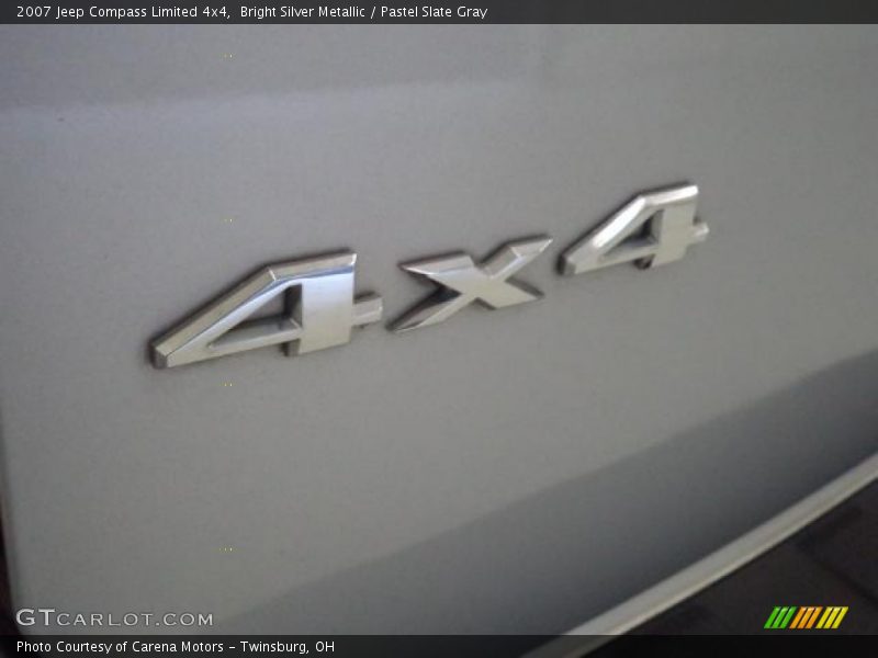 Bright Silver Metallic / Pastel Slate Gray 2007 Jeep Compass Limited 4x4