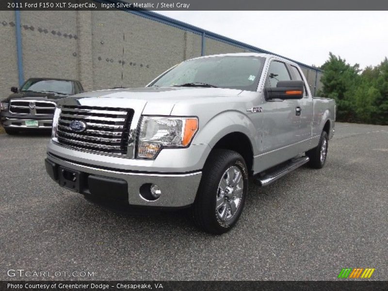 Ingot Silver Metallic / Steel Gray 2011 Ford F150 XLT SuperCab