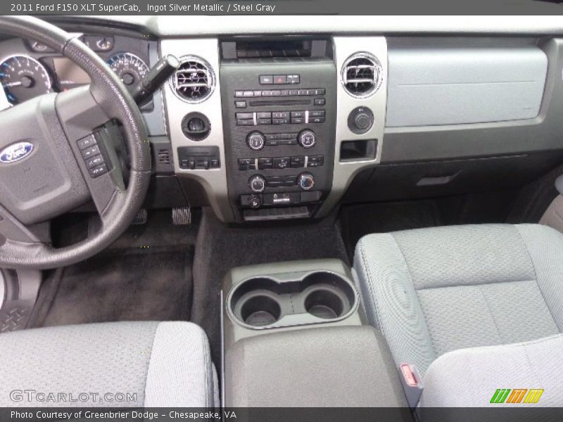 Ingot Silver Metallic / Steel Gray 2011 Ford F150 XLT SuperCab