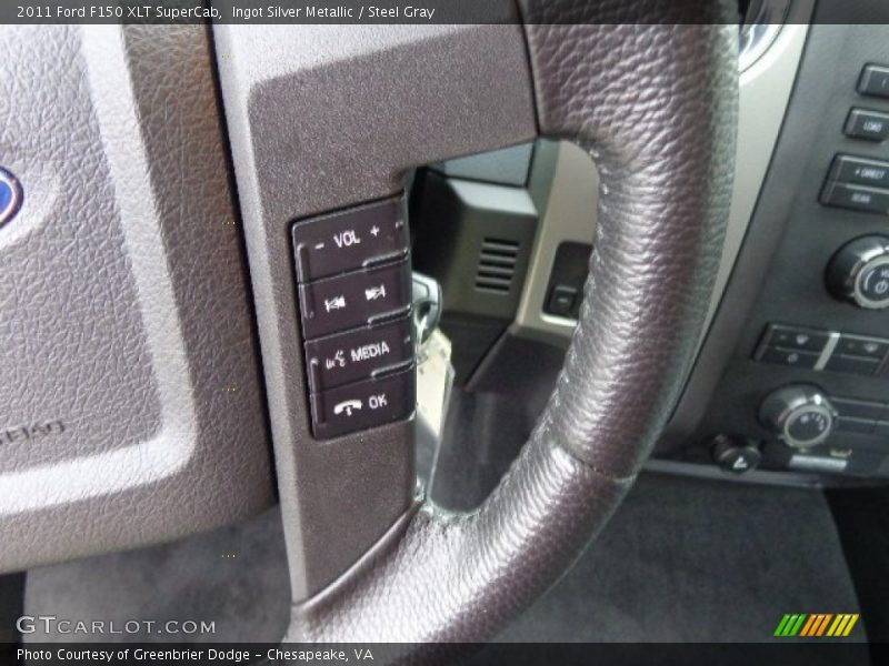 Ingot Silver Metallic / Steel Gray 2011 Ford F150 XLT SuperCab