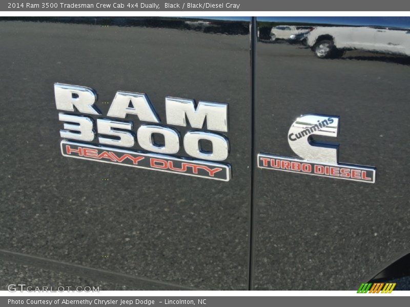 Black / Black/Diesel Gray 2014 Ram 3500 Tradesman Crew Cab 4x4 Dually