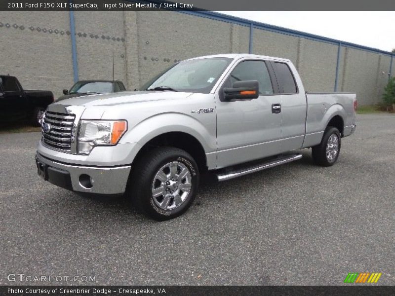 Ingot Silver Metallic / Steel Gray 2011 Ford F150 XLT SuperCab