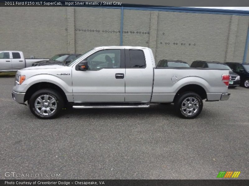 Ingot Silver Metallic / Steel Gray 2011 Ford F150 XLT SuperCab