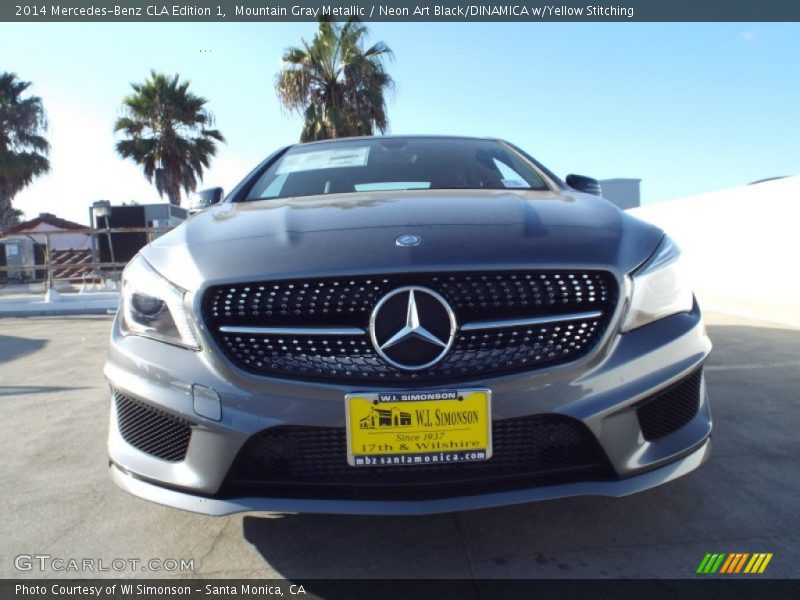Mountain Gray Metallic / Neon Art Black/DINAMICA w/Yellow Stitching 2014 Mercedes-Benz CLA Edition 1